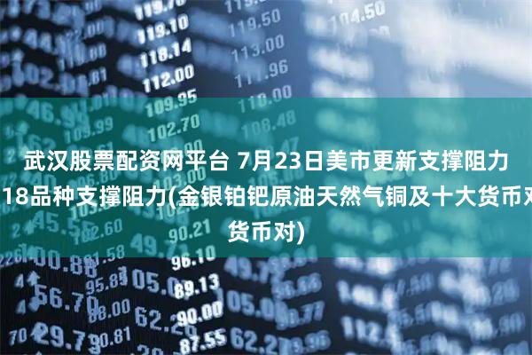 武汉股票配资网平台 7月23日美市更新支撑阻力：18品种支撑阻力(金银铂钯原油天然气铜及十大货币对)