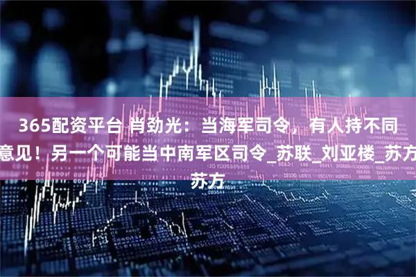 365配资平台 肖劲光：当海军司令，有人持不同意见！另一个可能当中南军区司令_苏联_刘亚楼_苏方